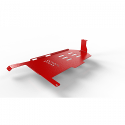 Защита топливного бака красная Toyota Land Cruiser 100 J100 1998-2007