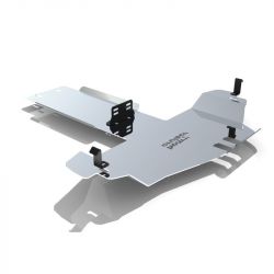 Захист коробки передач і редуктора алюмінієвий OFFROAD для Toyota Land Cruiser 150 155 Prado J15 2009-2014-