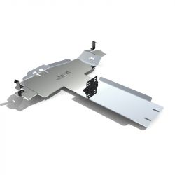 Защита коробки передач и редуктора алюминиевая для Toyota Land Cruiser 150 155 Prado J15 2014-2016