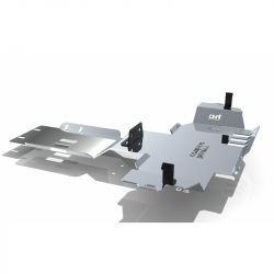 Защита коробки передач и редуктора алюминиевая для Toyota Land Cruiser 150 Prado J15 2021-