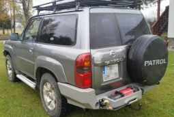 Бампер задний с плитой под лебёдку для Nissan Patrol Y61, ZNV