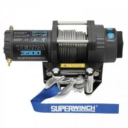 Лебедка электрическая со стальным тросом Superwinch Terra 3500 12V