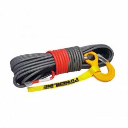 Синтетичний трос з опліткою Powerline VipeRope 12 мм х 28 м з коушом і гаком PLNPM12X28KH