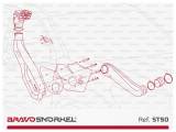 Шноркель Bravo ST50 для автомобіля TOYOTA LAND CRUISER 150 SERIES PRADO (2009 -)