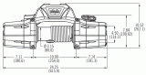 WARN автомобильная лебедка ZEON 12000lbs (5443 кг) 12V 89660